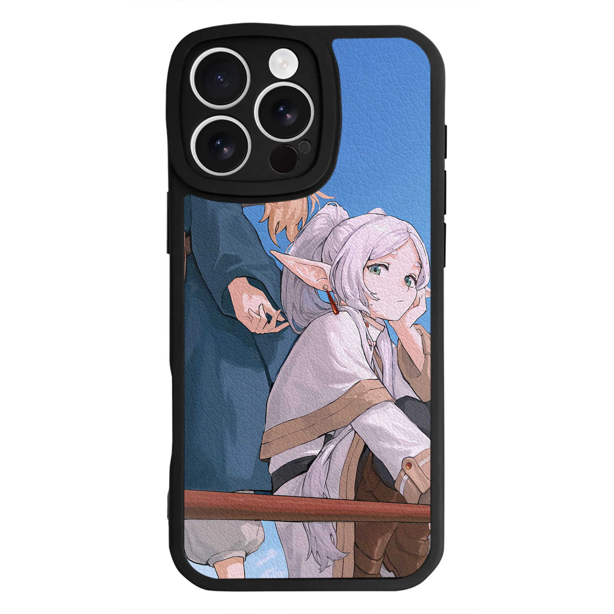 （画像用） 葬送のフリーレン Frieren 【iPhone 16シリーズ対応】シリコンスマホケース（レザー調） 材質：シリコン